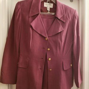 Jones New York Silk Womens Skirt Suit Size US 12